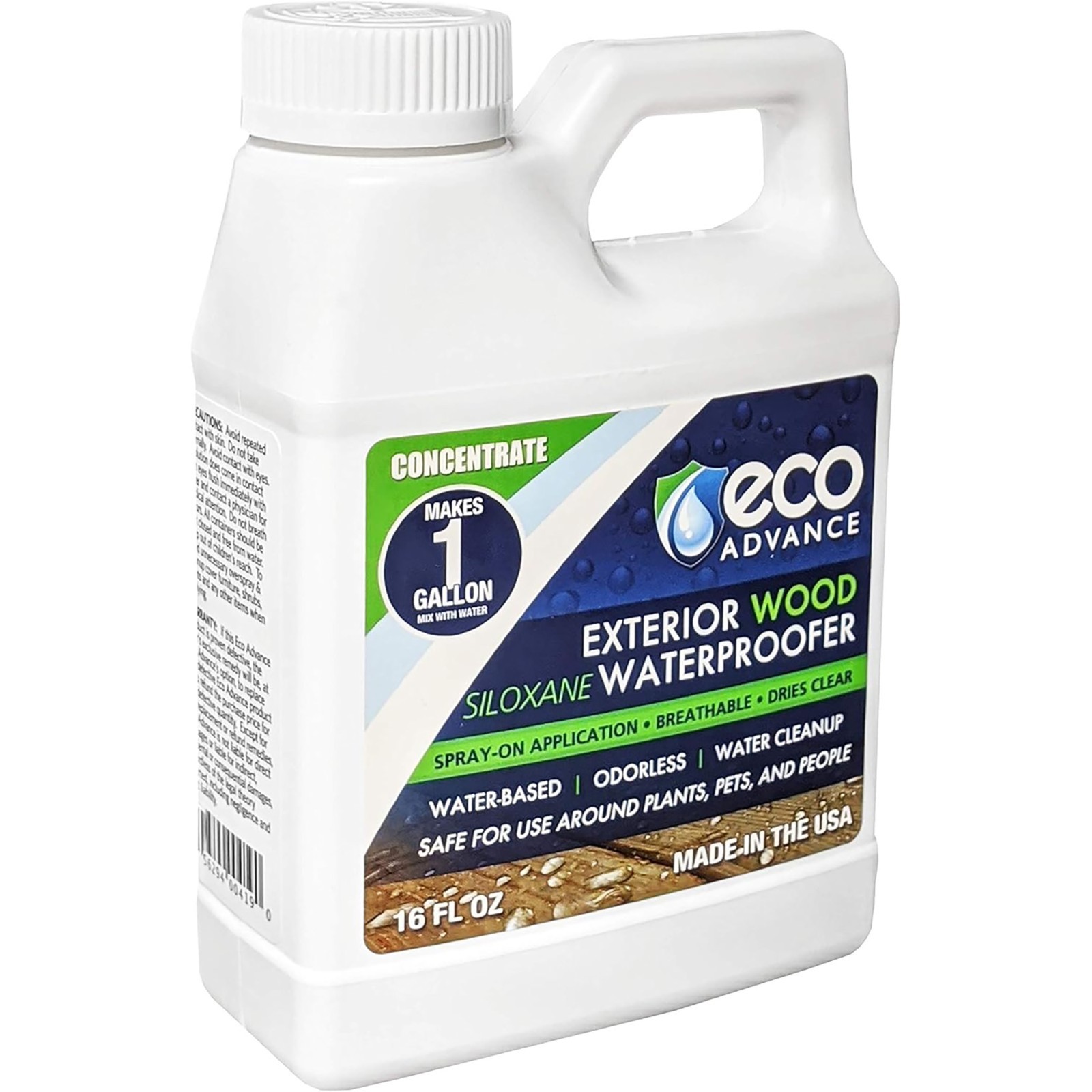 Eco Advance Exterior Waterproof Wood Sealer Concentrate 16 oz-Makes 1 Gallon