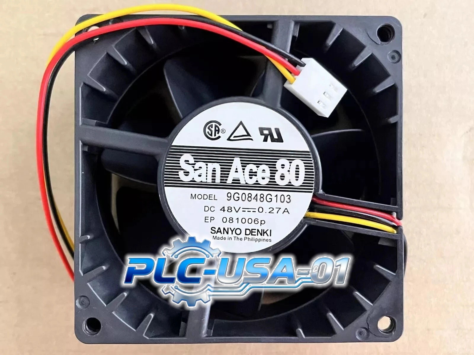 1PCS Brand New Sanyo 9G0848G103 3-pin DC48V 0.27A Industrial Server Cooling Fan