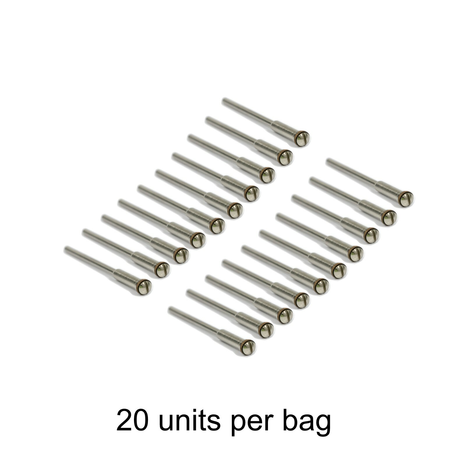 20 Dental Lab Jewelry Reinforced Mandrels 2.35mm Shank 3/32” for Discs & Points