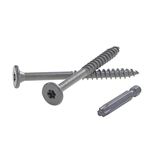 FastenMaster LedgerLok 3-5/8″ Flat Head Wood Screw – Box of 50…