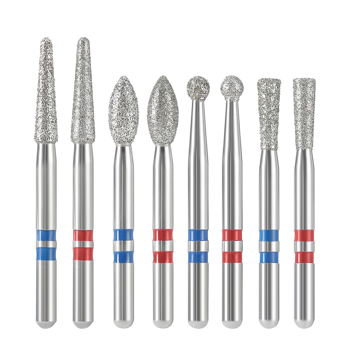 Kit de fresas diamante de zirconia para acabado pulido corte endodóntico FG RA