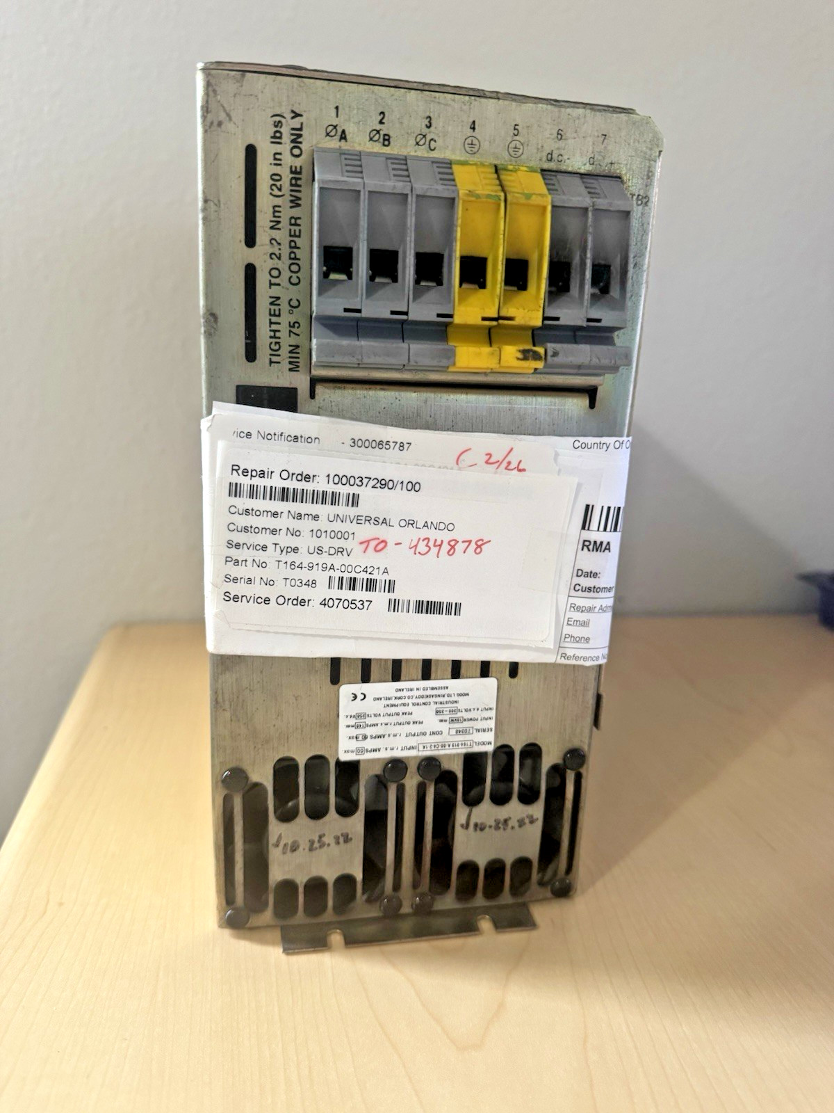 MOOG T164-919A-00-C4-4-1A Digital Motor Controller Servo Drive 48kW