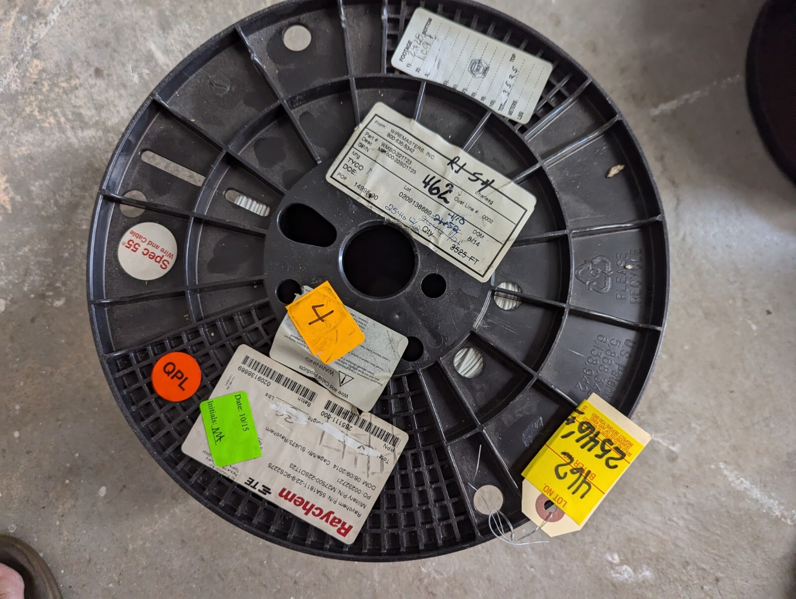 Raychem M27500-22SD1T23 22/1 Tin Plated Copper ETFE 2000 ft