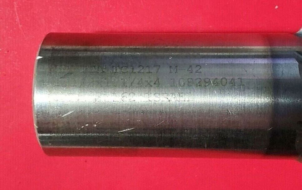 Hanita TC1217 M-42 6 Flute – 1 1/2” x 1 1/4” x 4” – Lead 8.162 – Israel