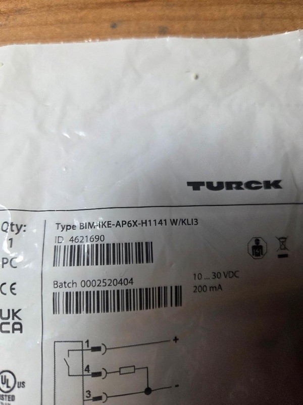 TURCK BIM-IKE-AP6X-H1141 W/KLI SENSOR (NEW IN PACKAGE)