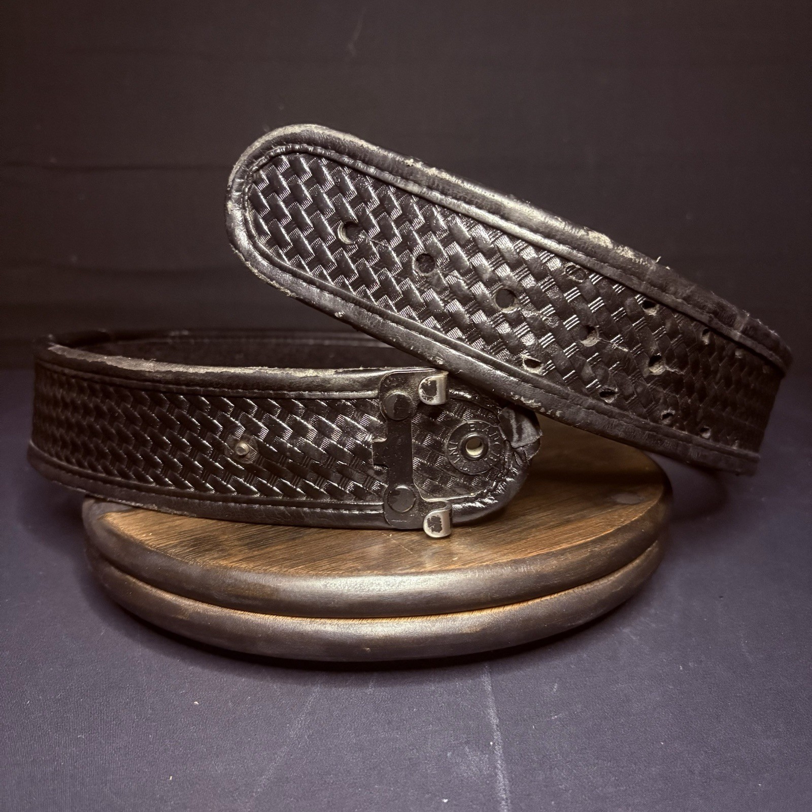 Bianchi Duty Belt Size 36″ AccuMold 7960 Black Basketweave Leather