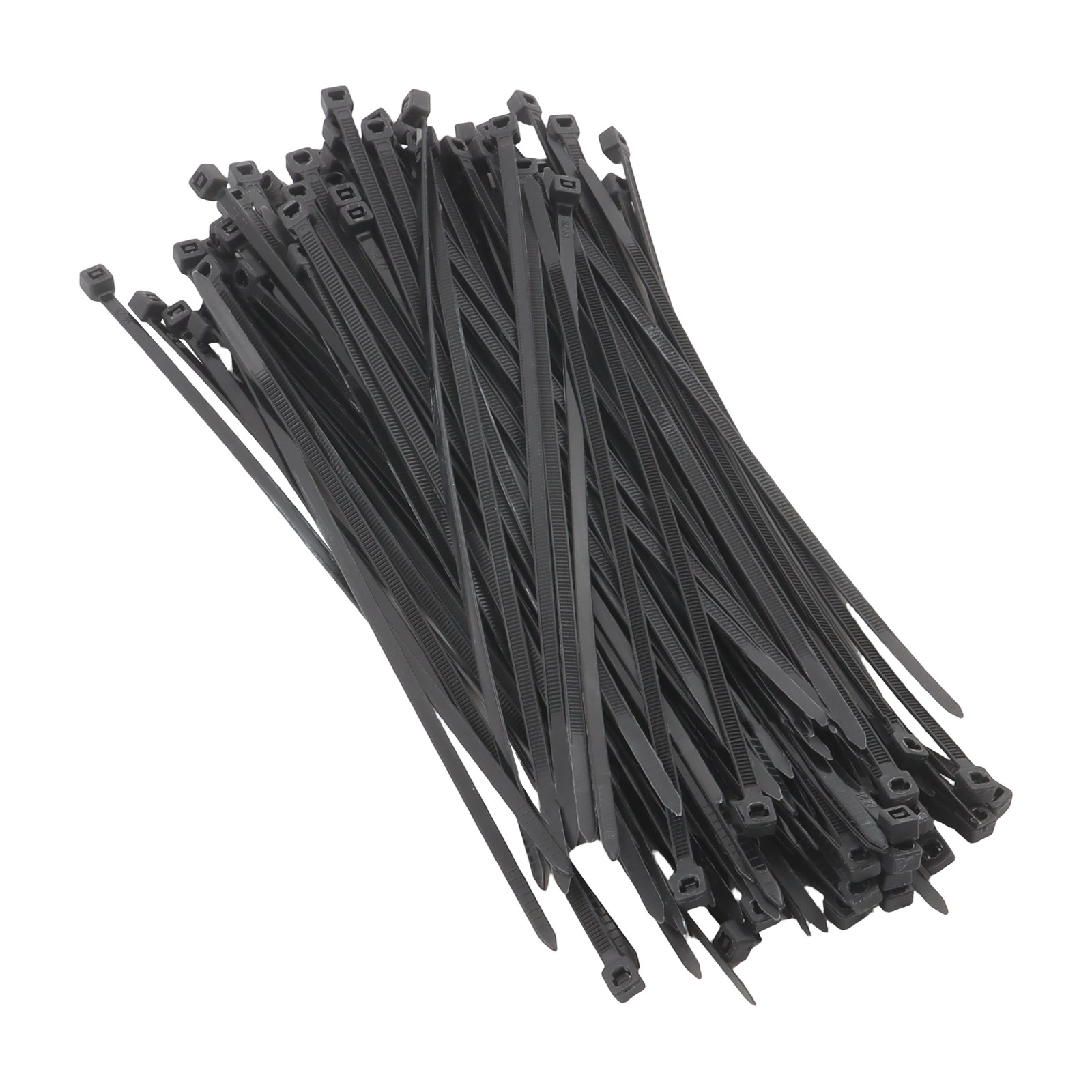 8″ Uv Black Cable Ties 1000pk 40lb Self-Locking Zip Ties 0.14″ Wide Plastic
