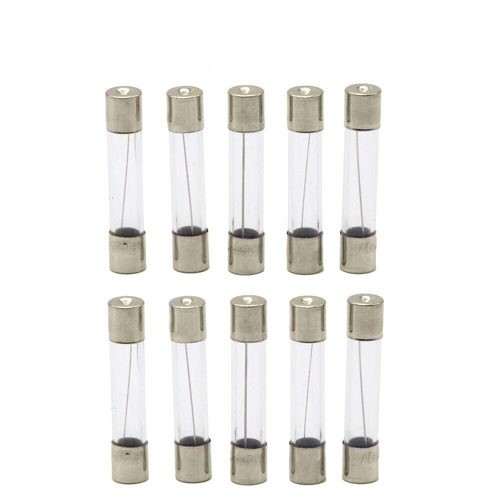 [10x] 10A 250V Fast Blow Fuse Glass Tube Fuse 10 Amp Fuse 6X30mm