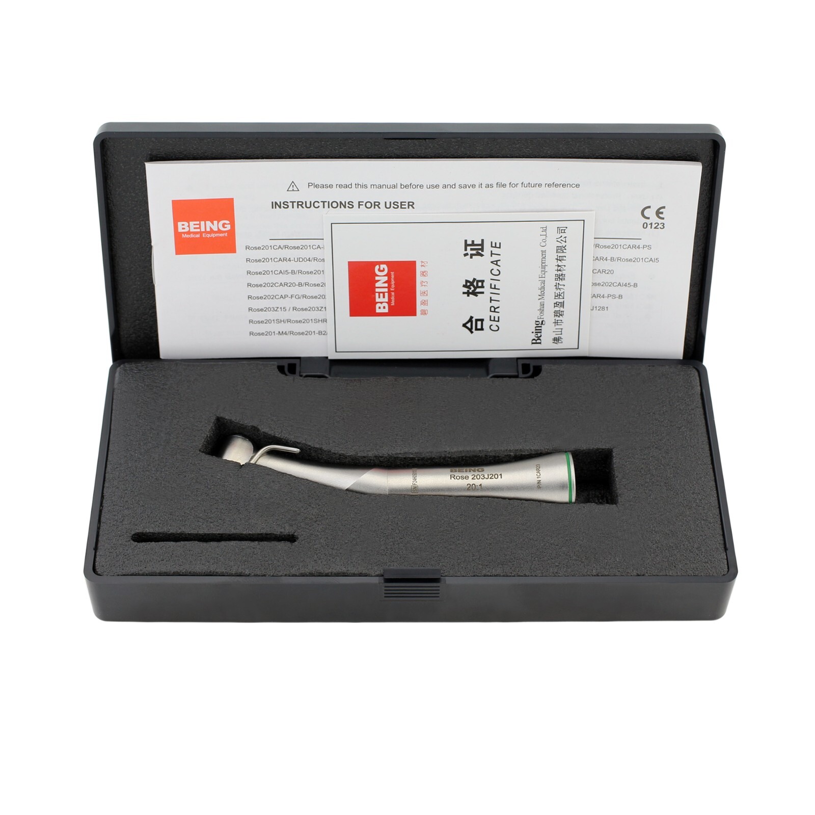 BEING Dental Implant Contra Angle Surgical Handpiece 20:1 Fiber Optic KaVo S201