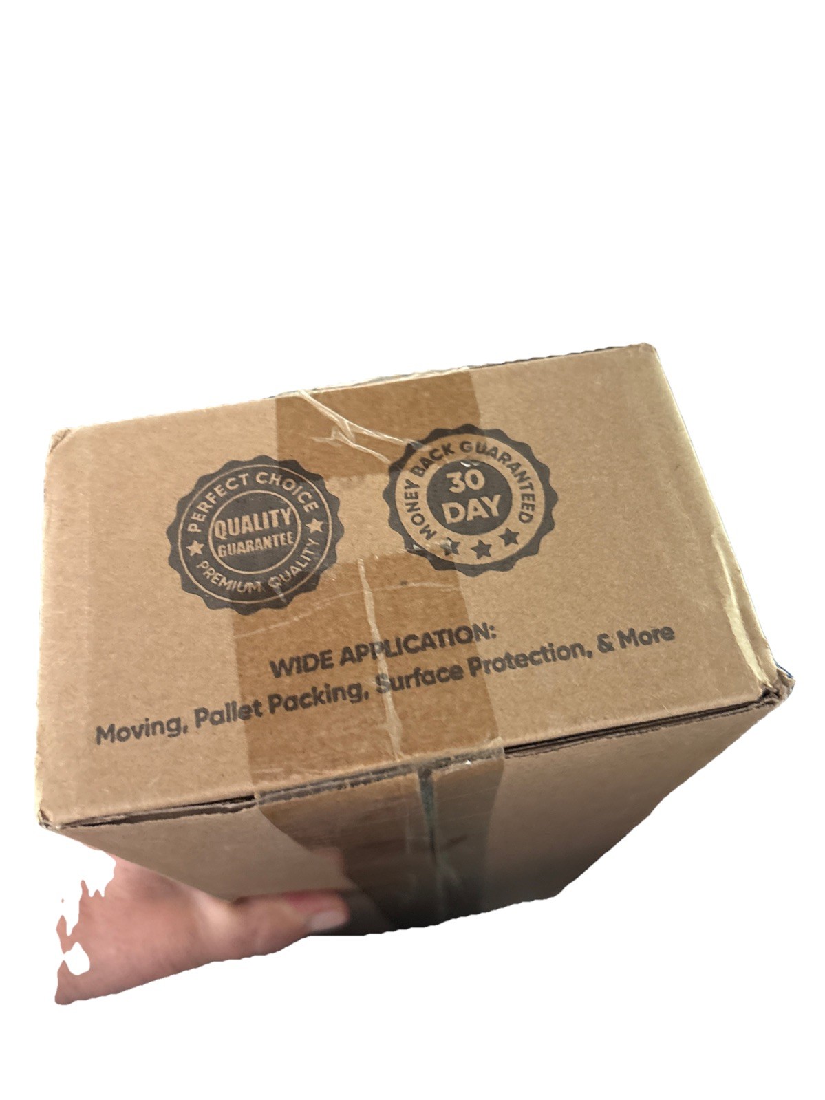 TICONN Stretch Wrap 15in x 1000ft 60 Gauge 300% Stretch No Odor 2 Handles