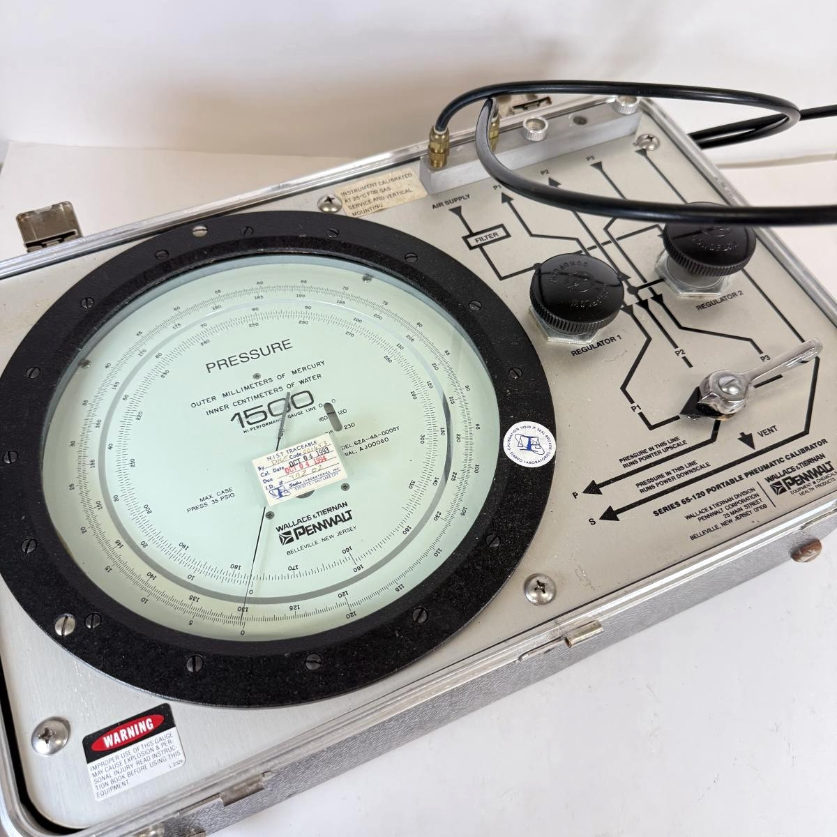 Pennwalt Wallace & Tiernan 65-120 Portable Pneumatic Calibrator USED