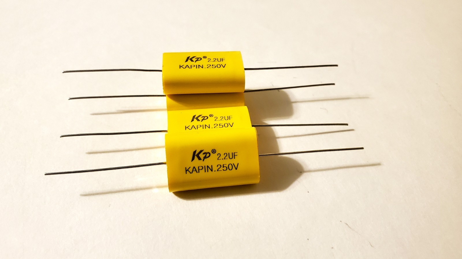 4-Pack Kapin 2.2uf 250V Tweeter, Super Tweeter Capacitor Brand New!