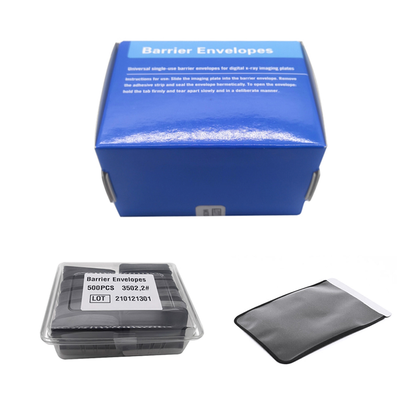 500Pcs Disposable Dental X-ray Film Machine Protective Bags Barrier Envelopes 2#