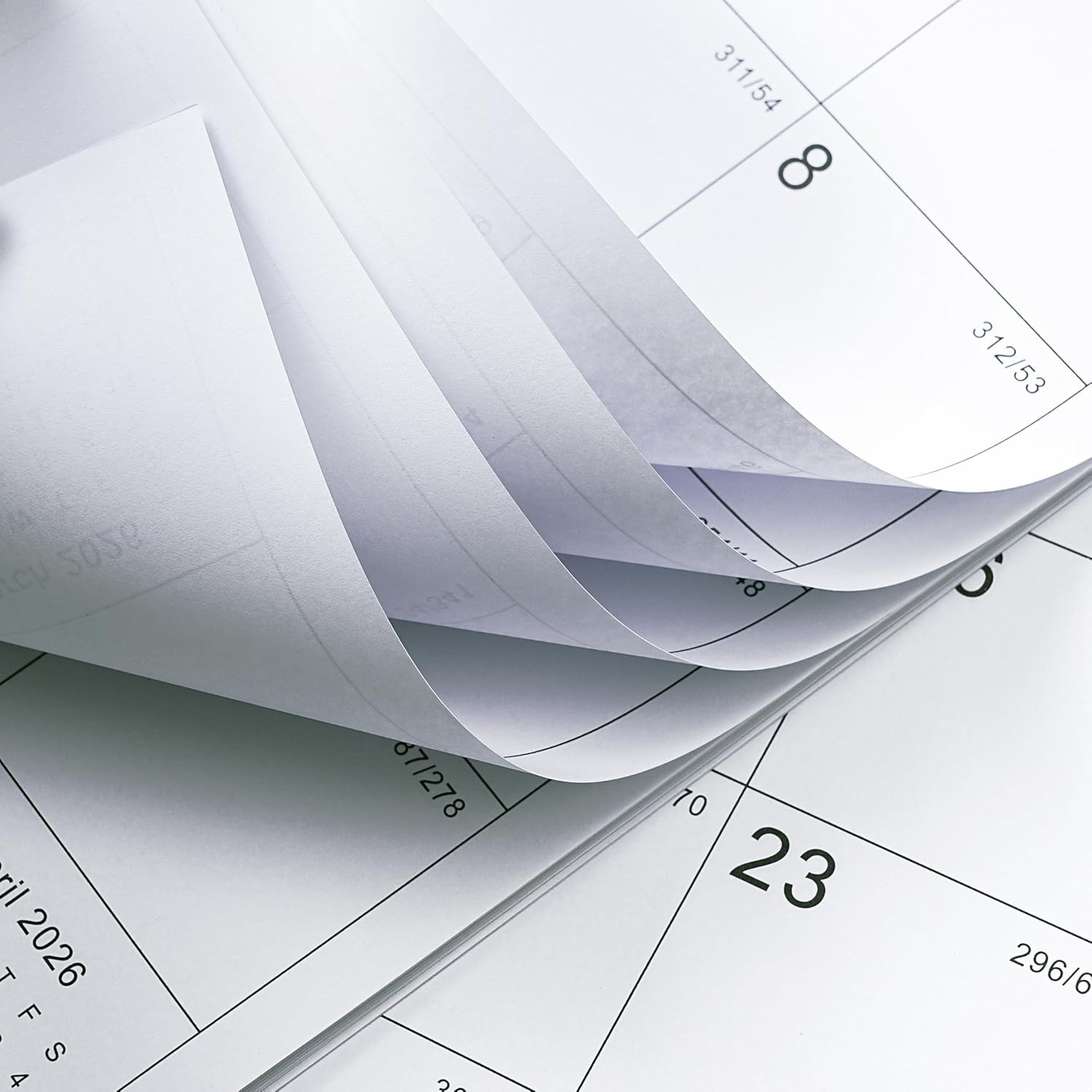 2026-2027 Calendar – 2 Years Wall 14.8” x 11.5”（26-27 white ）, White