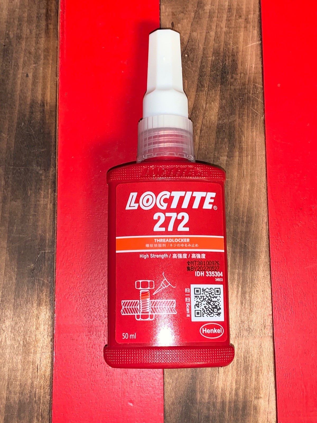 Loctite 272 50mL High Strength Threadlocker 1.69 FL. OZ.