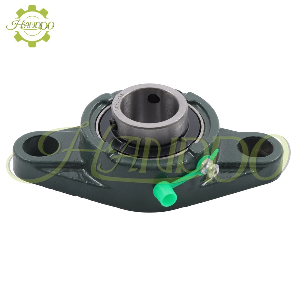 10Pcs UCFL205-16 Pillow Block Flange Bearing 1″ Bore Size 2 Bolt Solid Base