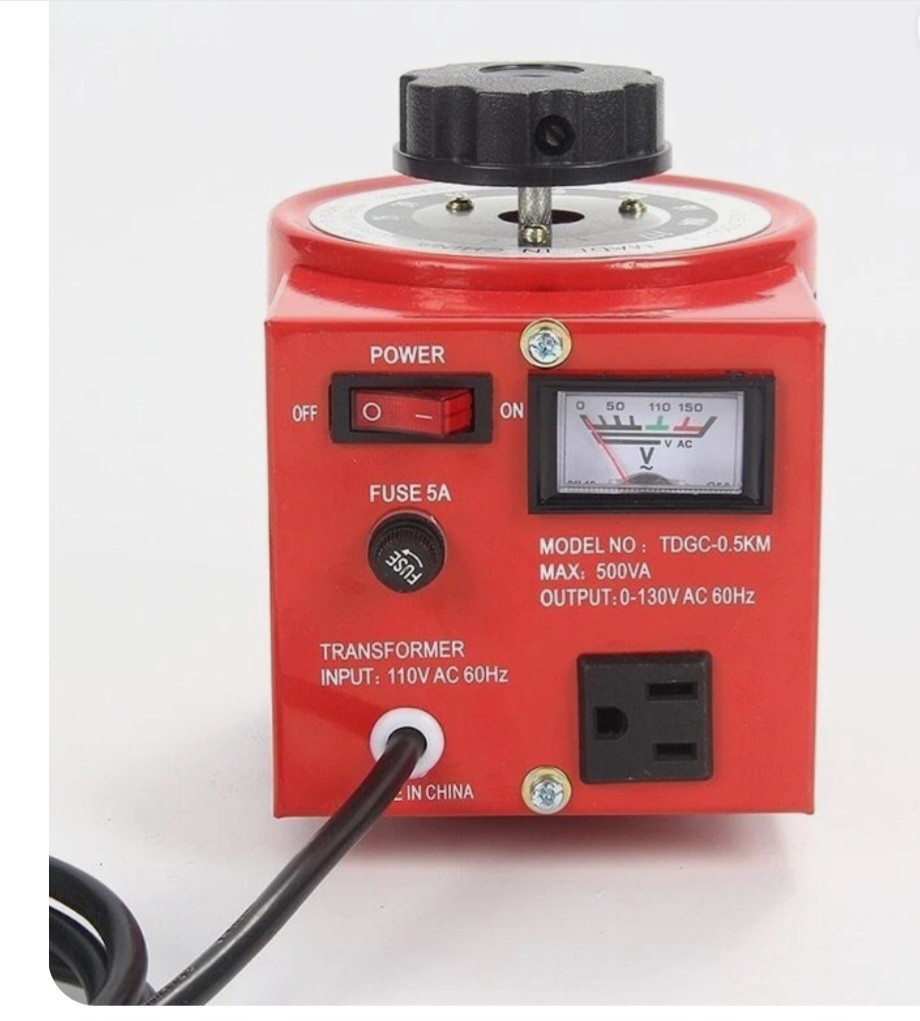 500 VA Voltage Regulator Model TDGC O.5KM. 110V Input O 130V Output New Open Box