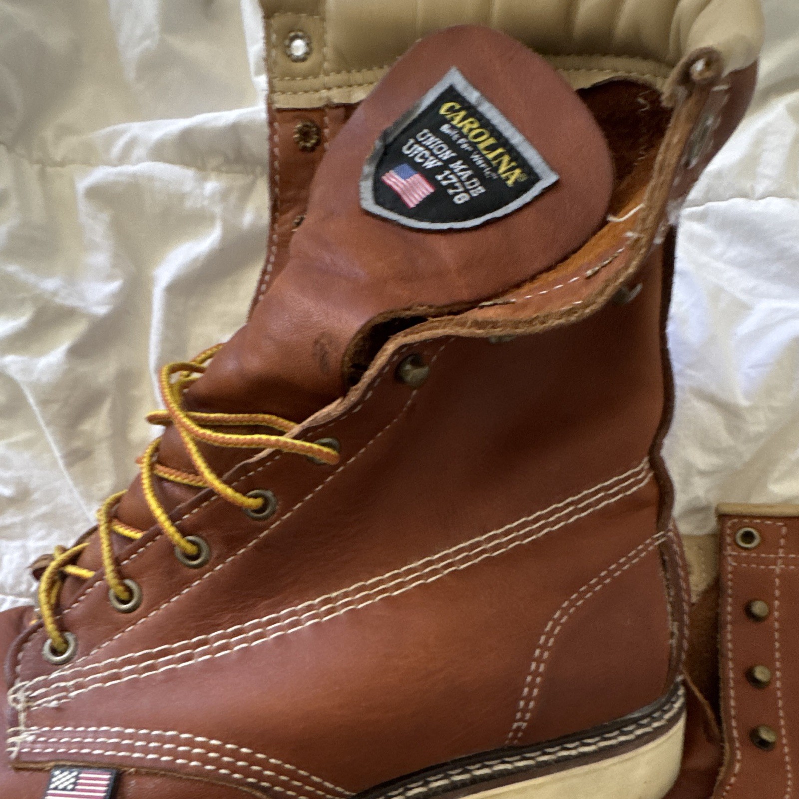 Carolina round toe boots men’s 11