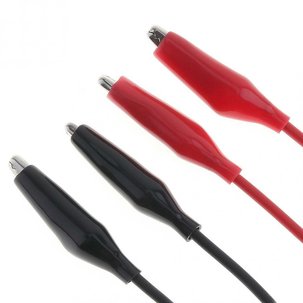 6PCS Double Ended Crocodile Wire Alligator Clip Electric Test Cable Connector US
