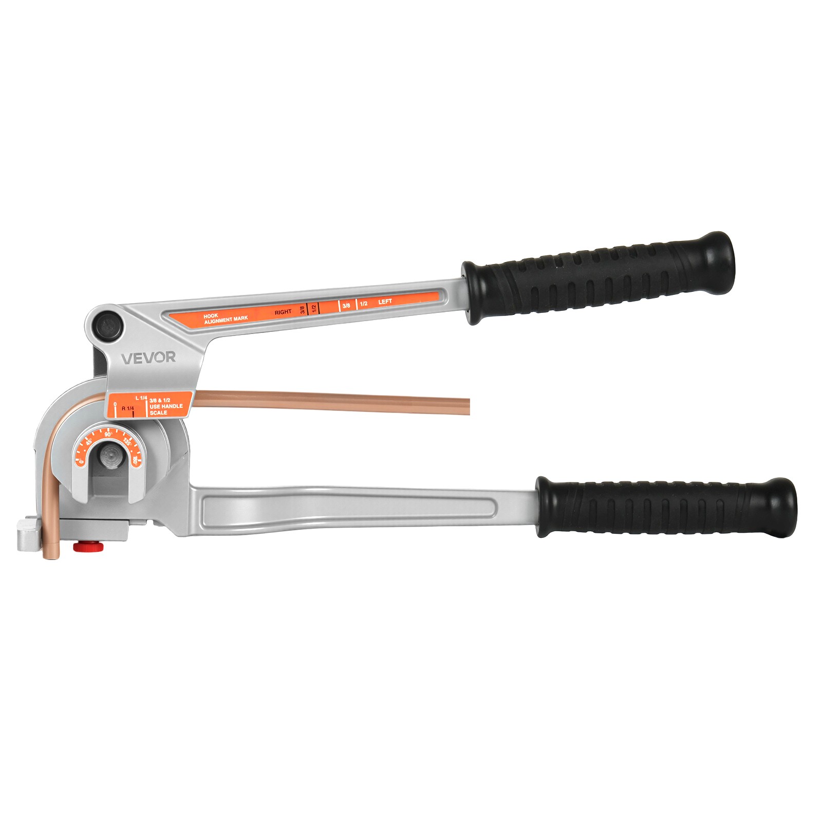 VEVOR 3 in 1 Pipe Tube Bender for 1/4″, 3/8″, 1/2″ (12.7mm) O.D. 0-180° Bending