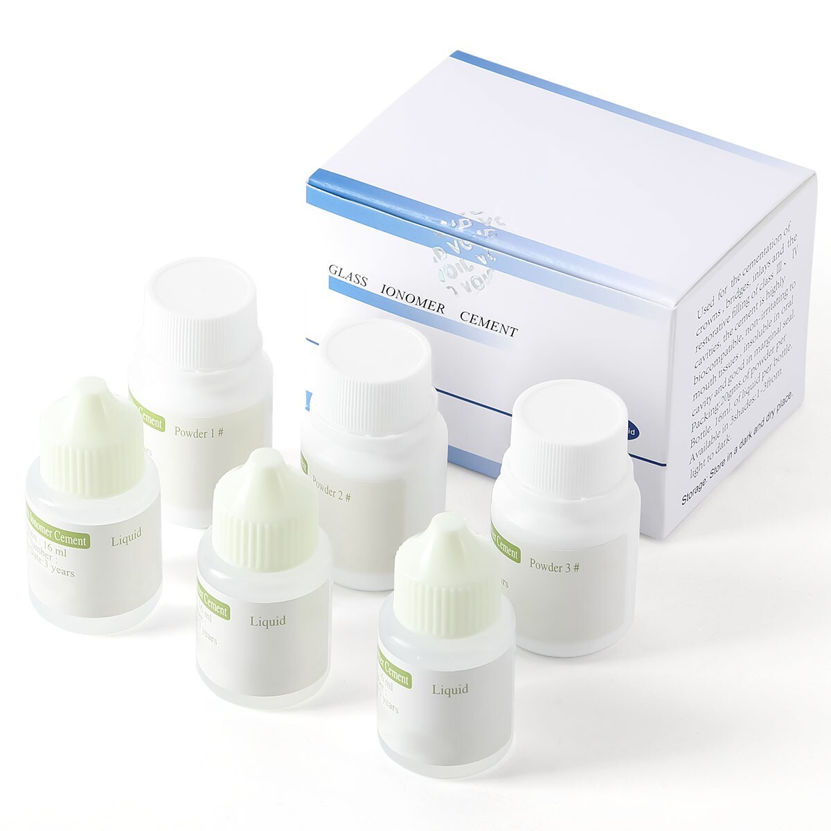 Dental Permanent Glass IonomerCement Lining Luting Glue For Crowns& Bridges
