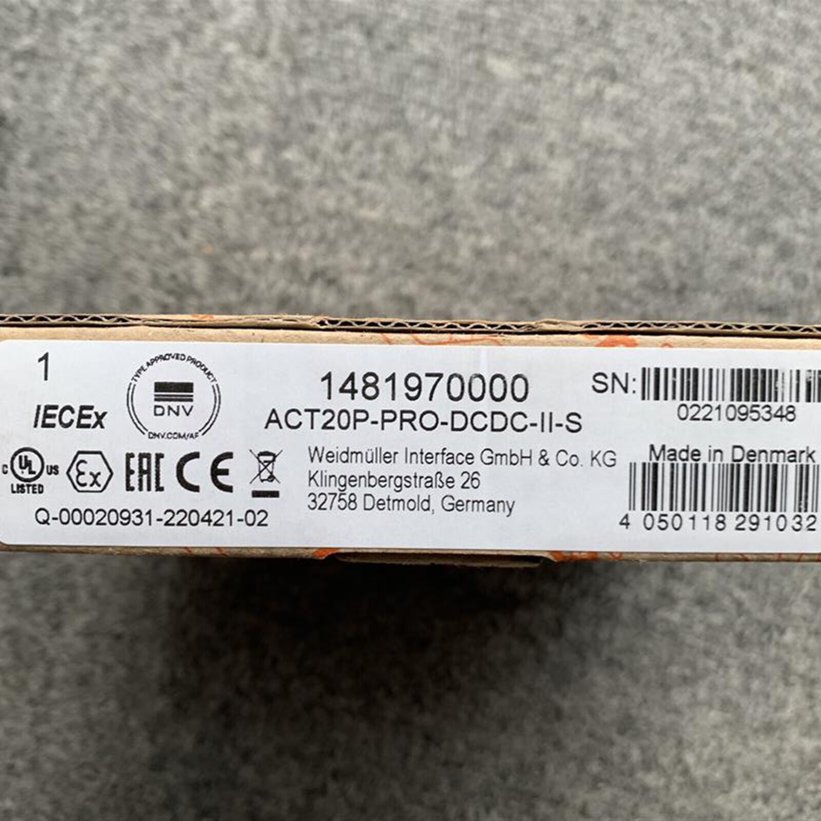 New 1PC For Weidmuller 1481970000 ACT20P-PRO-DCDC-II-S signal isolator In Box