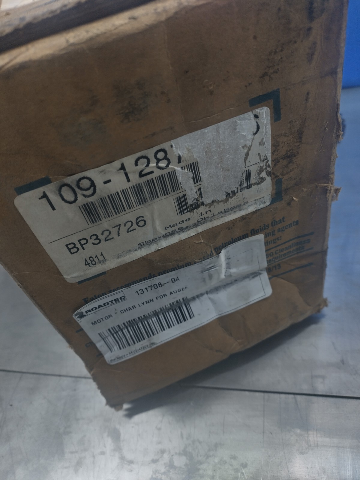 ORIGINAL Char-Lynn 109-1287-006 Hydraulic Motor =New Old Stock=