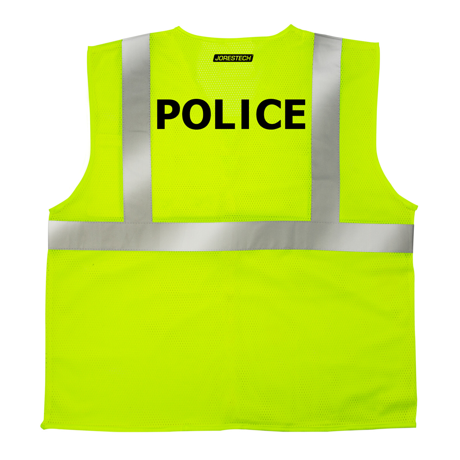 Safety Vest POLICE Printed Pockets Class 2 Reflective High Vis JORESTECH