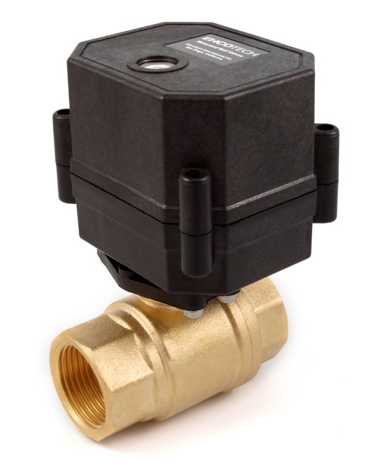 3/4″ NPT Motorized Ball Valve NC 9V 12 24 VDC/VAC 2-wire Normally Closed Brass