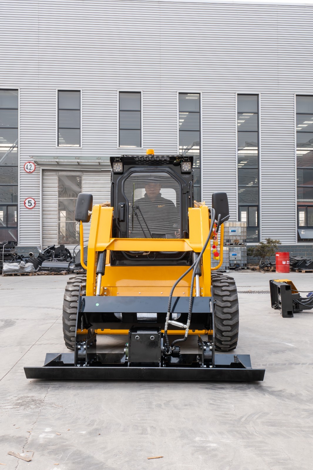 Road Vibratory Flat Plate Compactor fit Bobcat Skid Steer Loaders Free Shipping