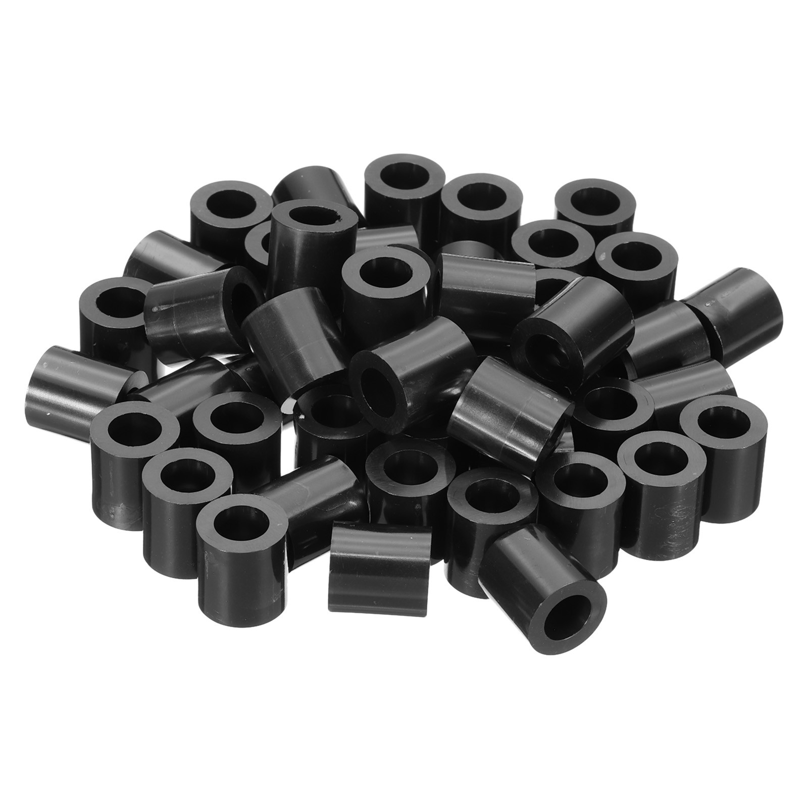 M8 Black ABS Inner Diameter 0.32″, Outer Diameter 0.55″,Length 0.6″, 50Pcs