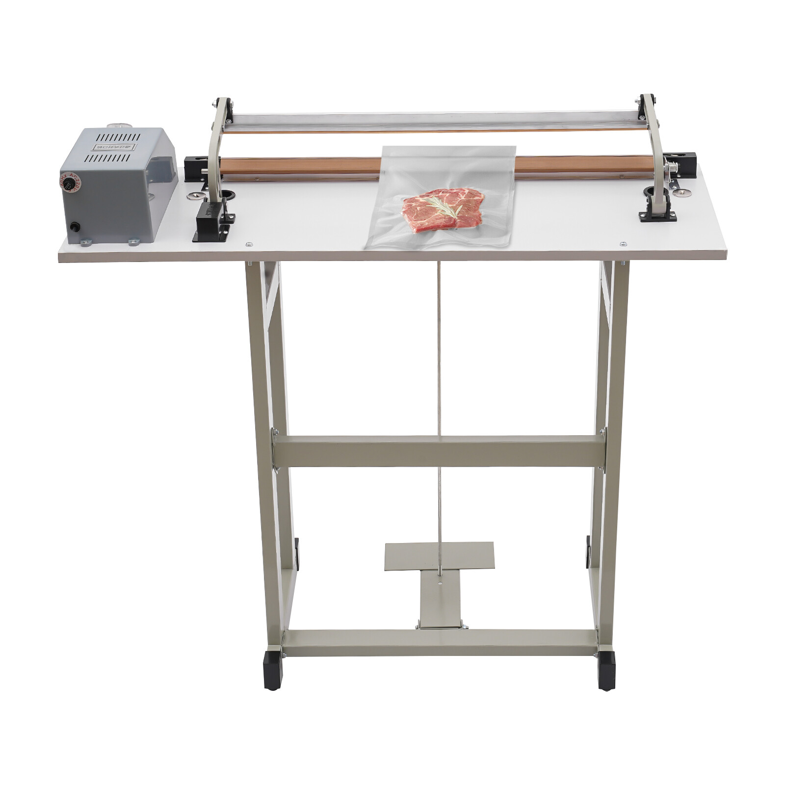 22.83″ Foot Pedal Impulse Sealer Heat Sealing Machine,Plastic Bag Sealer AC 110V