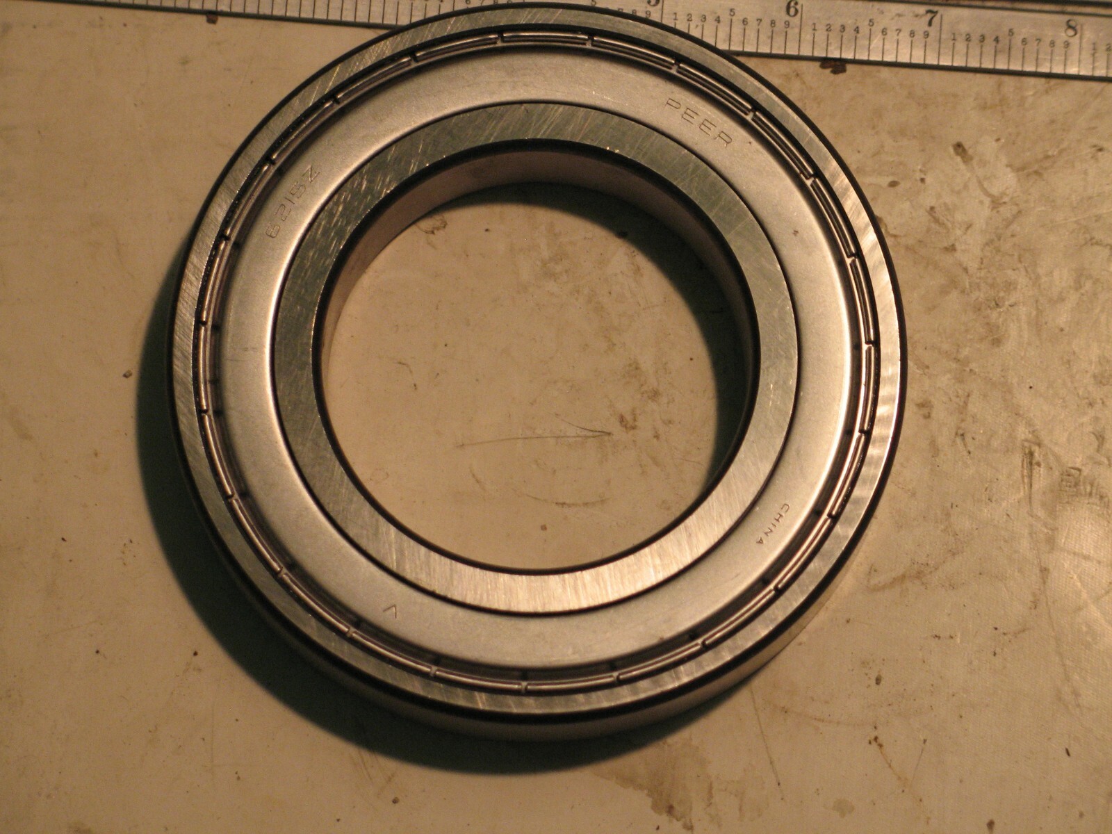 NIB PEER 6215-ZZD-C3 BALL BEARING 75 X 130 X 25MM DOUBLE SHIELD P6312