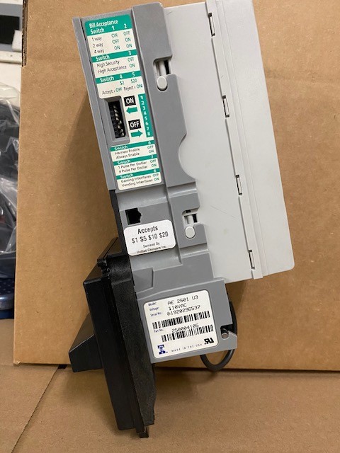 MEI Mars AE 2601 Bill Acceptor 110v $1 $5 $10 $20 Refurbished w/ 90 Day Warranty