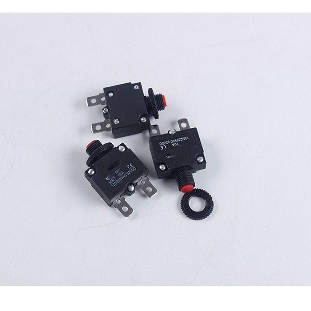2x 3/9/15/16/30A Push Button Circuit Breaker Overload Protector Manual Reset USA