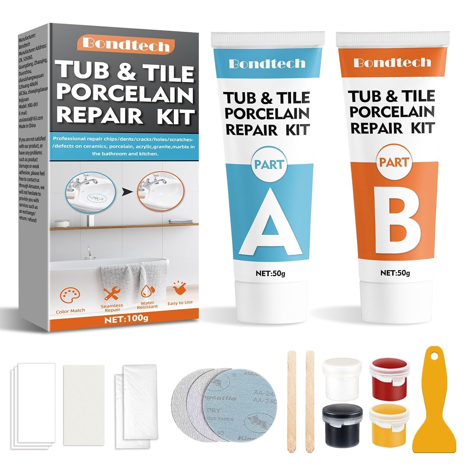 White Bathtub Repair Kit Porcelain Enamel Bathtub Fix Solution 102 Size