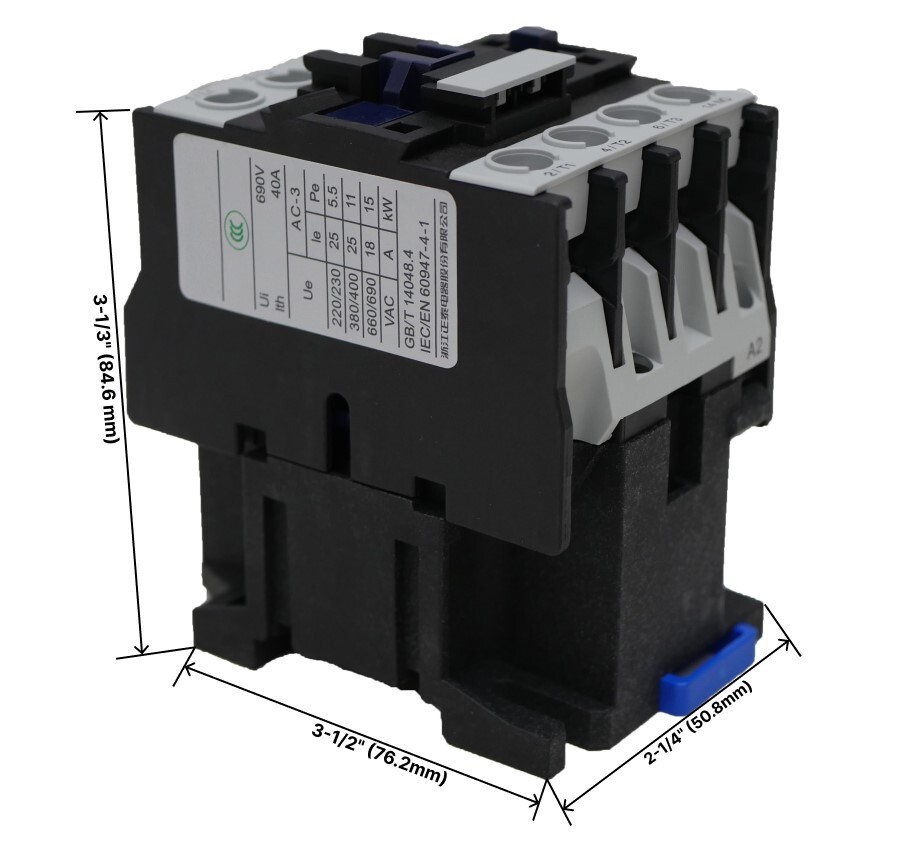 CJX2-2510 NO AC Motor Contactor 25A Coil Voltage 220V Motor Relay 3-PH