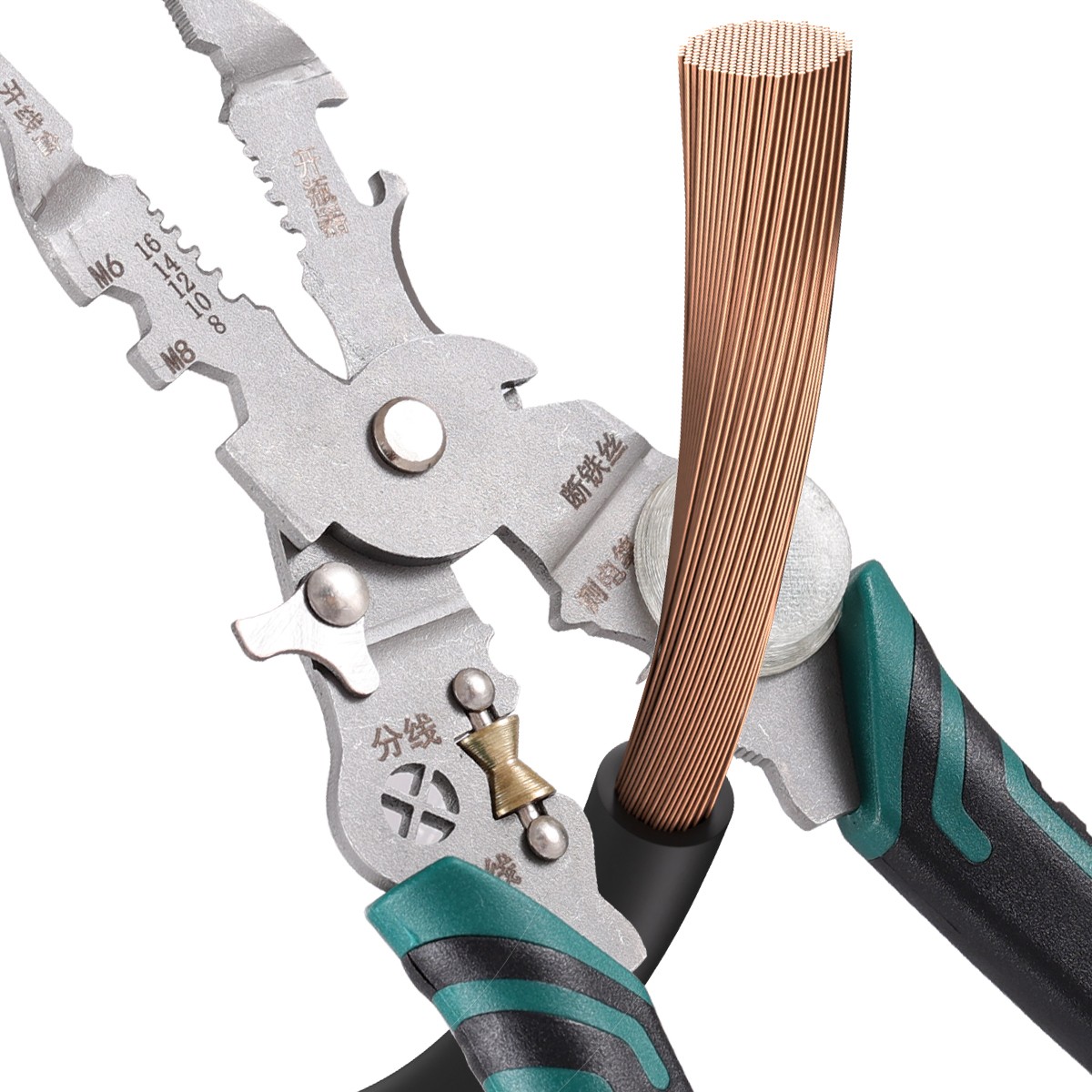 14 In 1 Wire Stripper Wire Stripping Tool with Voltage Tester Cable Cutters