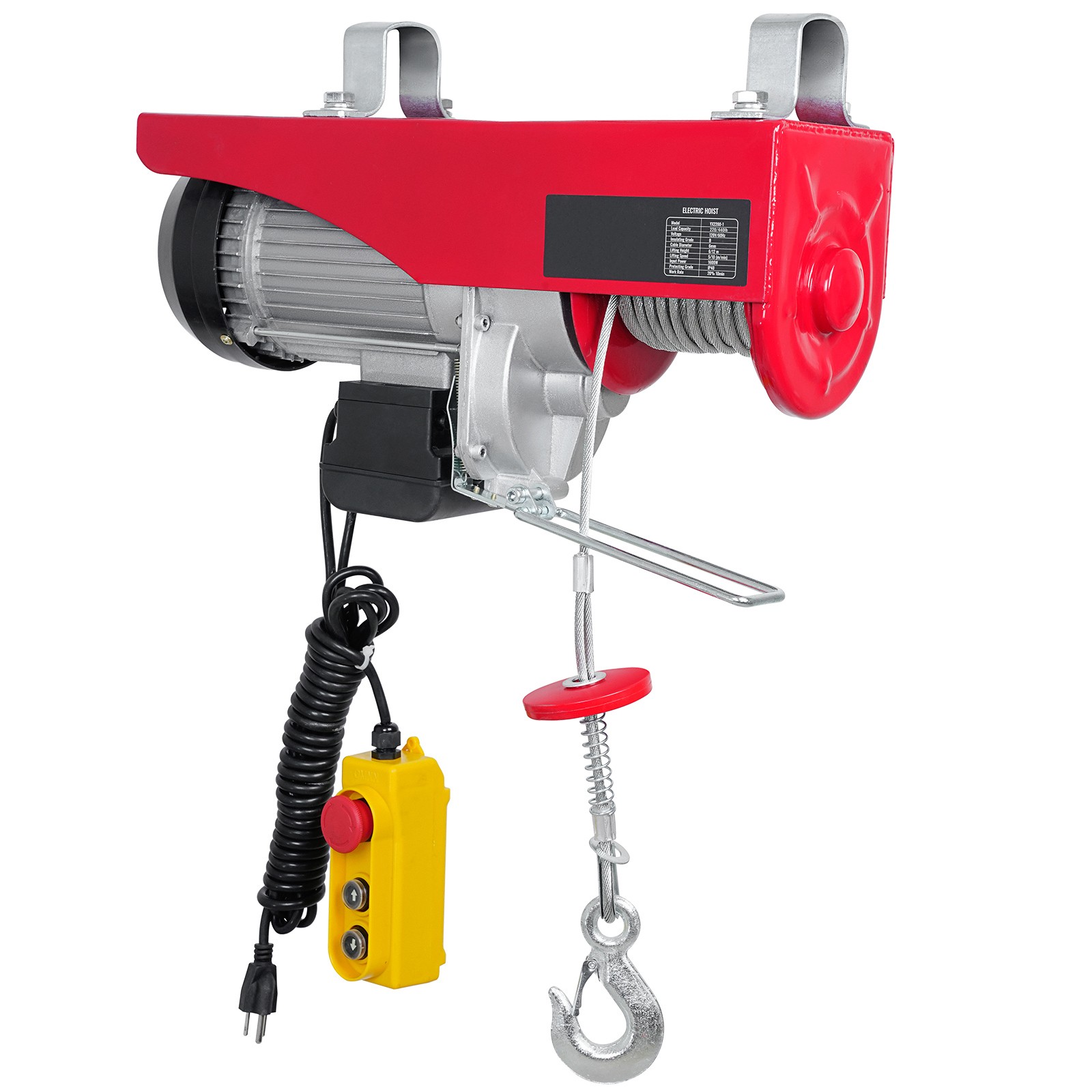 VEVOR Electric Hoist 440/880/1320/1760/2200 lbs Crane Winch Wired/Wireless
