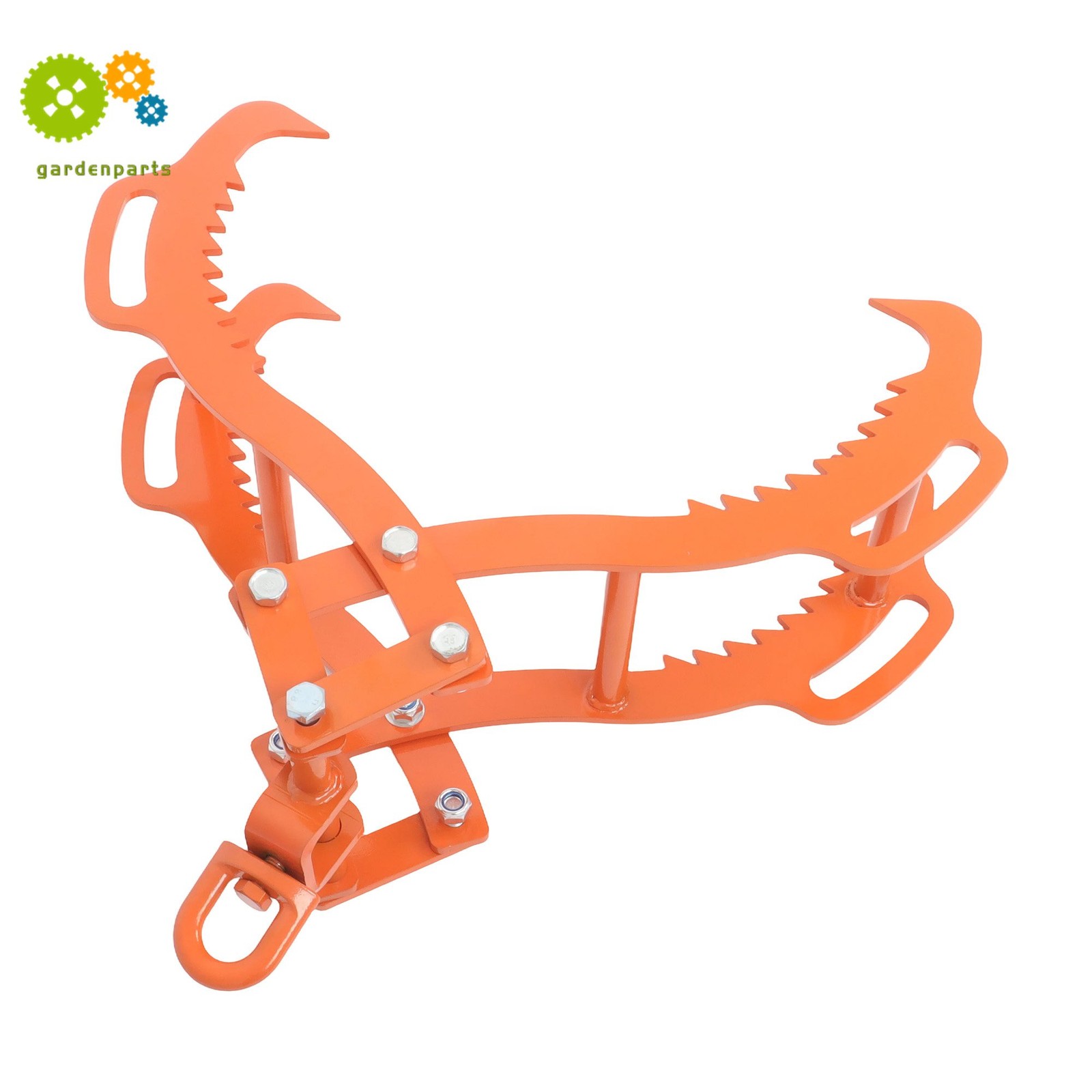 Heavy 4-Claw Log Tongs 28″ – Steel Timber Grapple Grabber For Lifting & Felling
