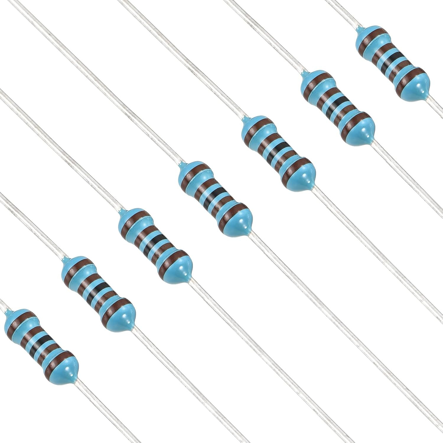 100Pcs 30 Ohm Resistor, 1/4W (0.25W) Metal Film Fixed Resistor, Tolerance +/-1%