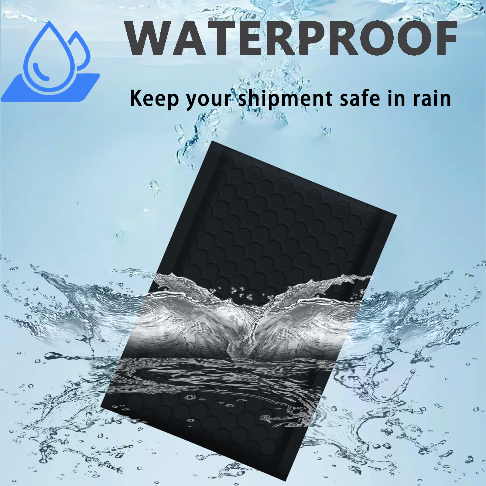 #0 6×10 ( 6×9 ) Poly Bubble Padded Envelopes Mailers Shipping Bag BLACK 100 PCS