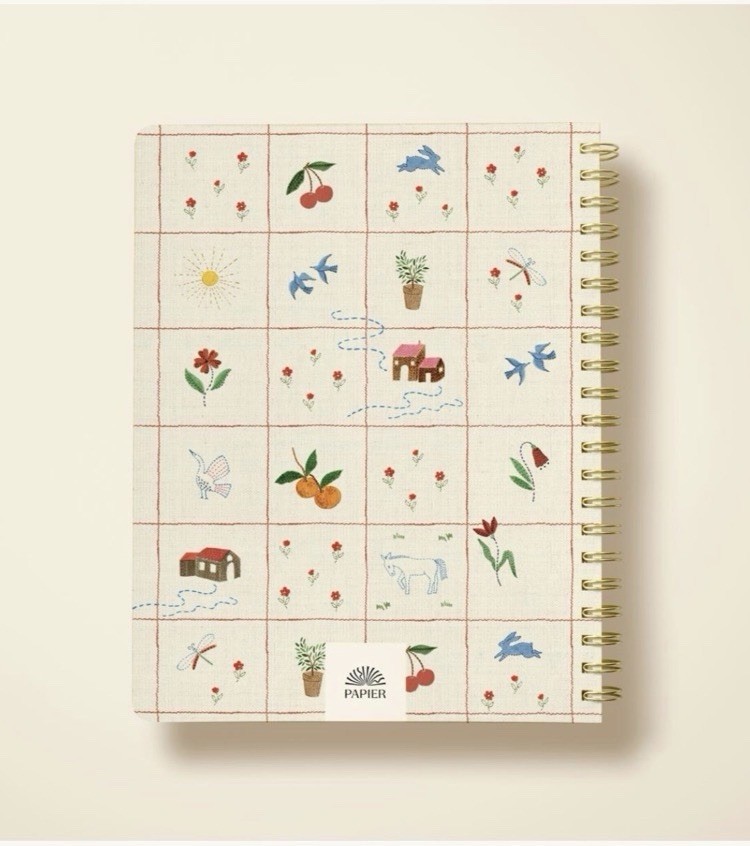 Papier Softcover Spiral Academic Year Aug 2026- Dec 2027 Planner- “8.5×11” Size