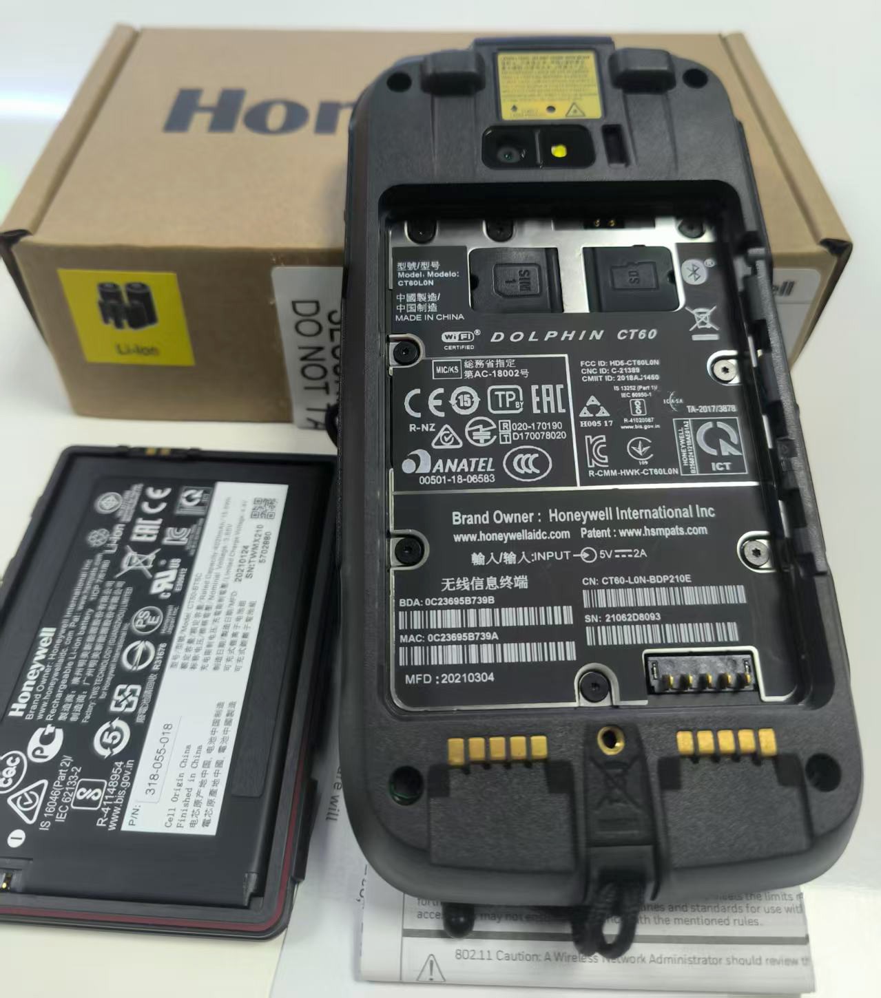 Honeywell Dolphin CT60-L0N-BDP210E ANdroid GMS Mobile Computer Barcode Scanner