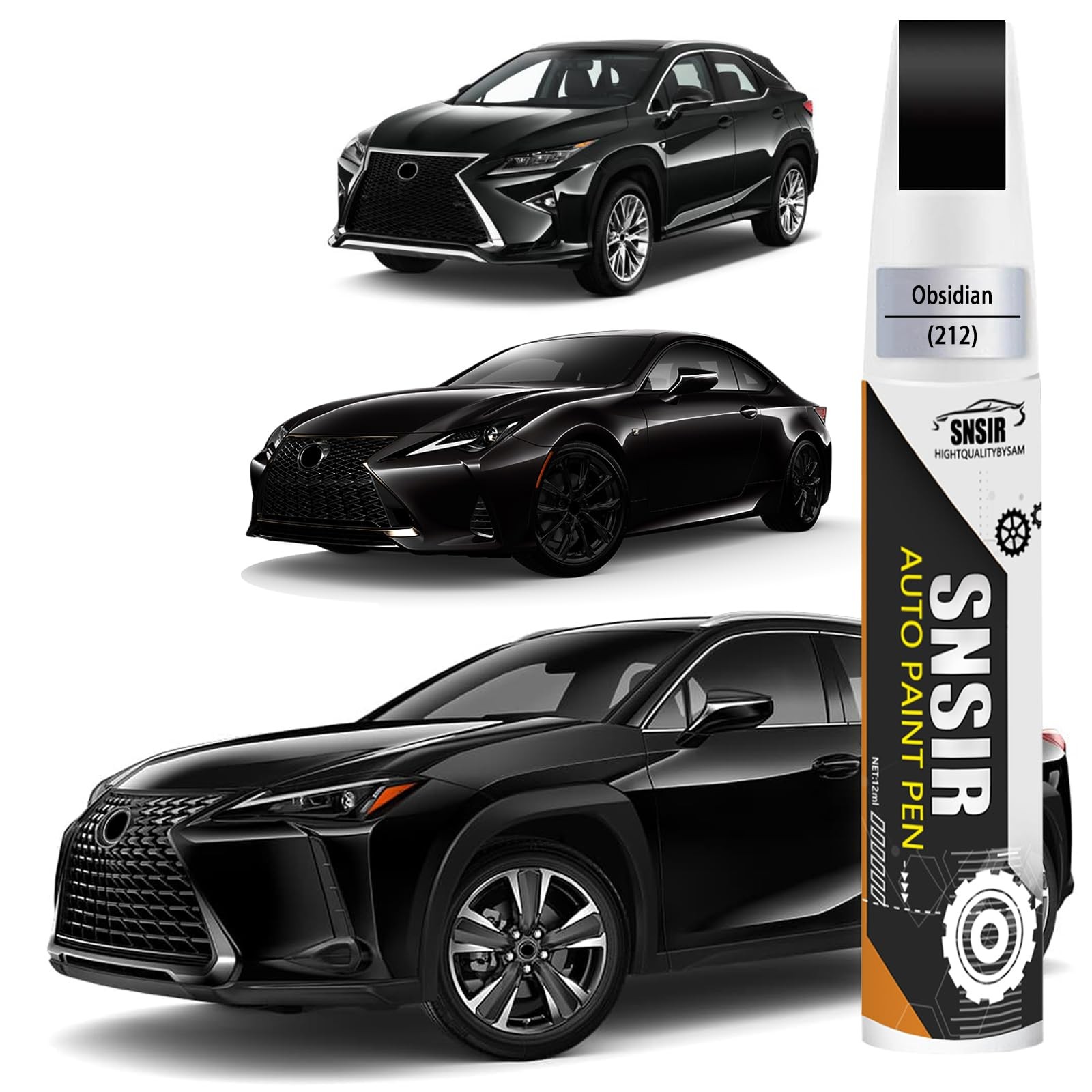 Car Touch Up Paint For Lexus 212 Obsidian Auto Scratch Repair Remover Pen