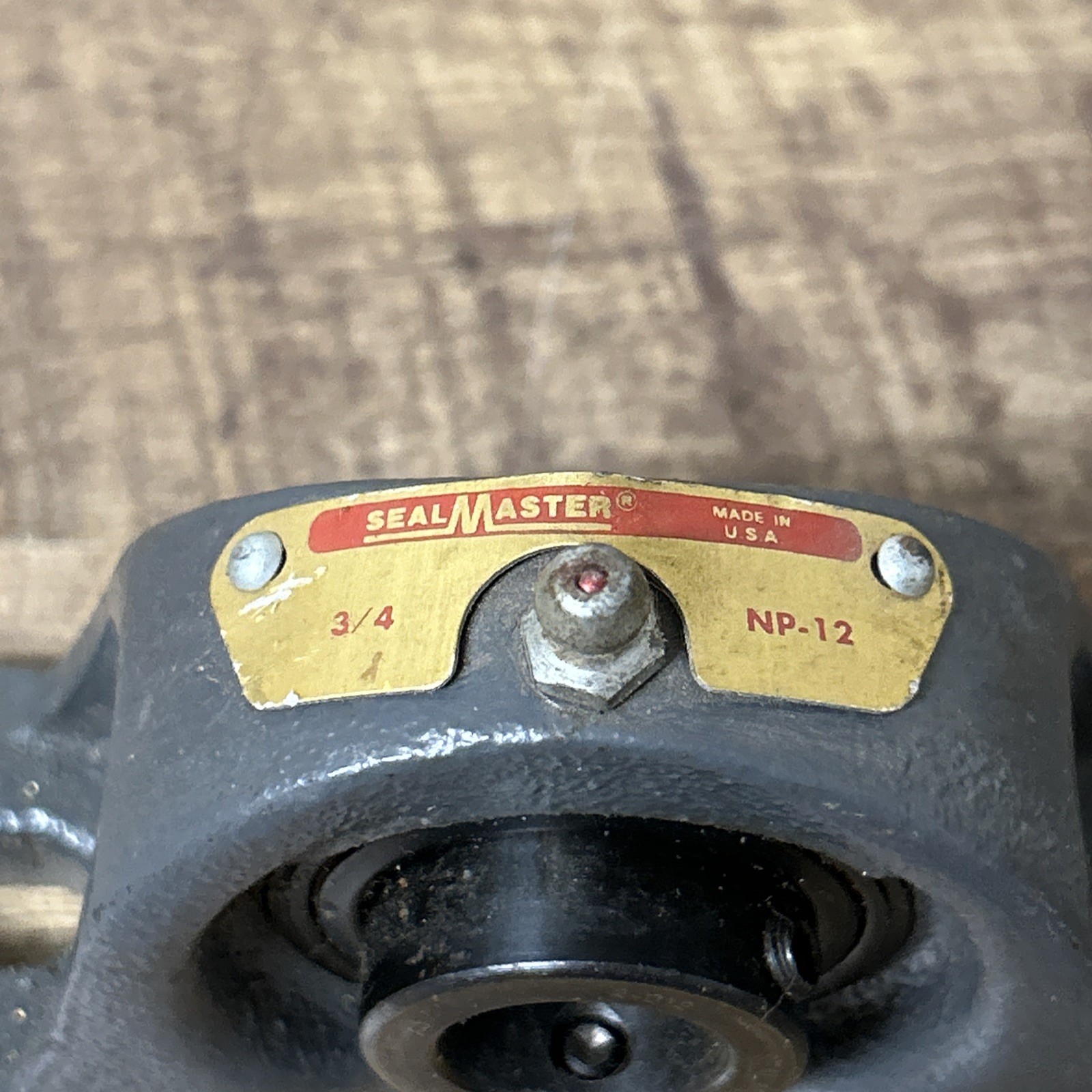 SealMaster P -103 Pillow Block Bearing, 3/4” Bore Diameter, Cast Iron