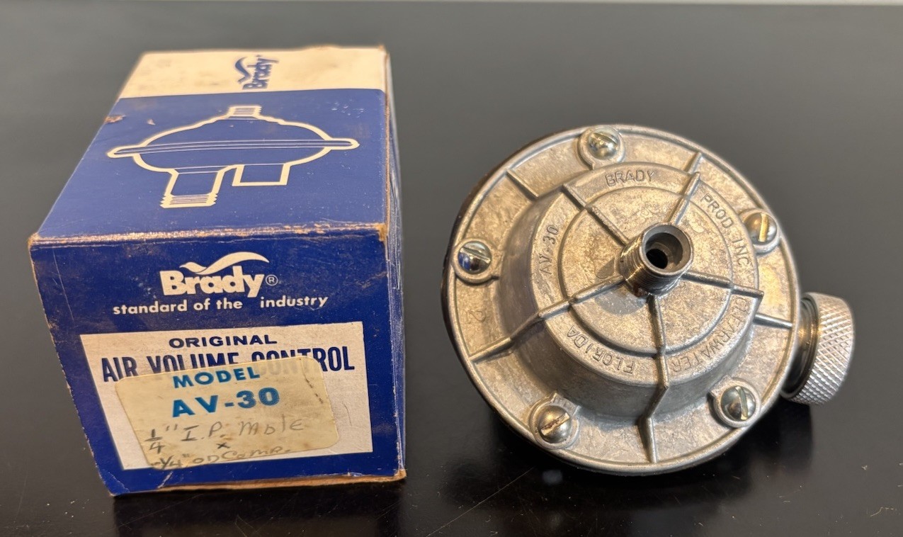 VTG NOS Brady Campbell AV-30 Air Volume Control