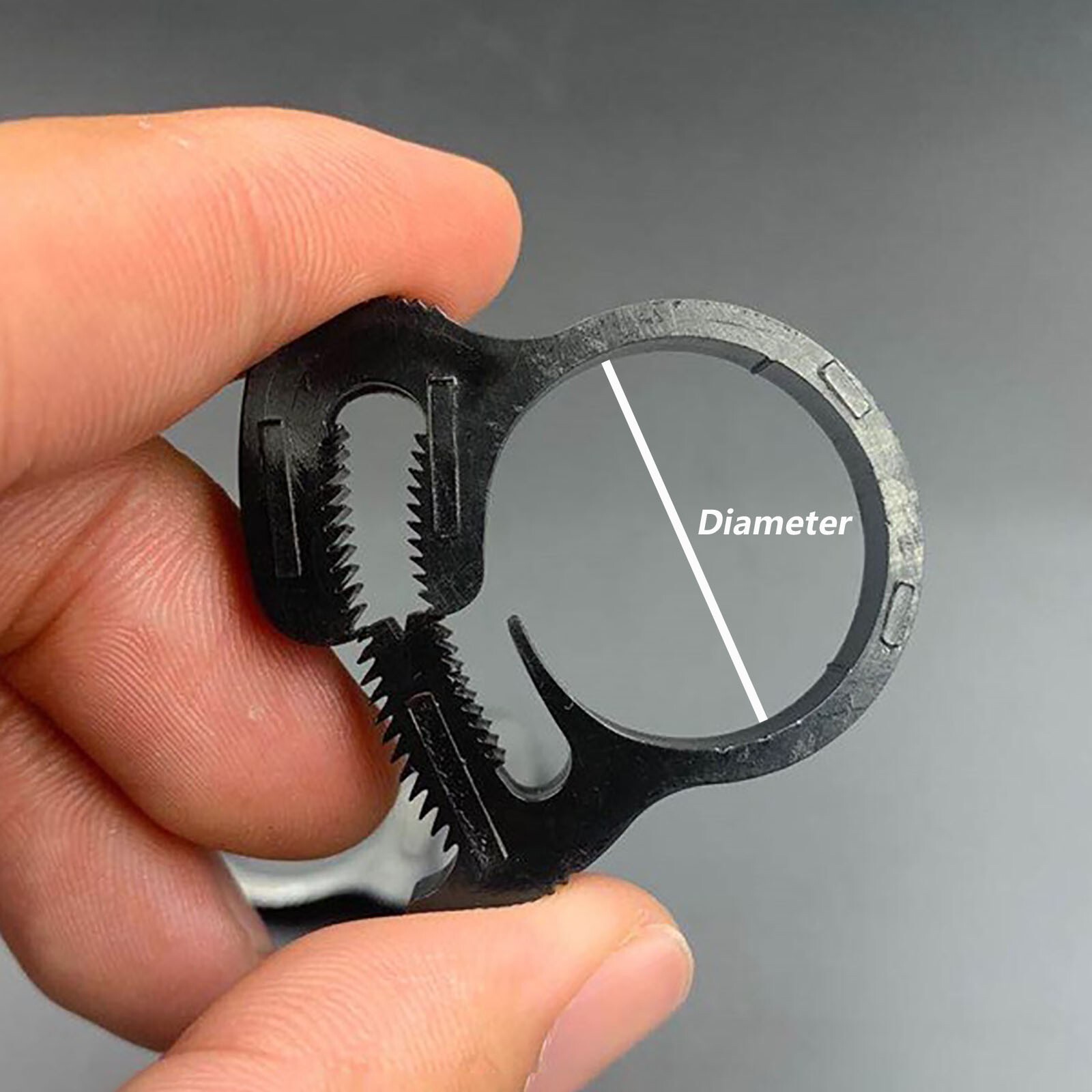Black 10.4mm-69mm Nylon Clip Nylon Snap Fit Plastic Ratchet Clamp Hose Clamp