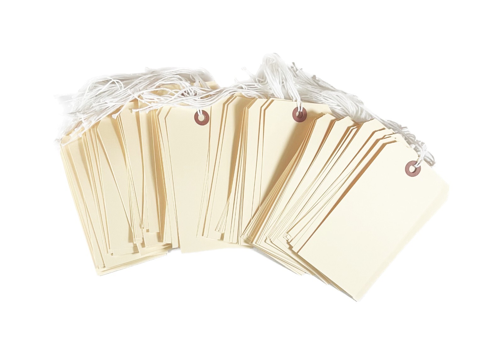 100 Manila 5 1/4″ x 2 5/8″ Size 6 Inventory Merchandise Price Tags with String