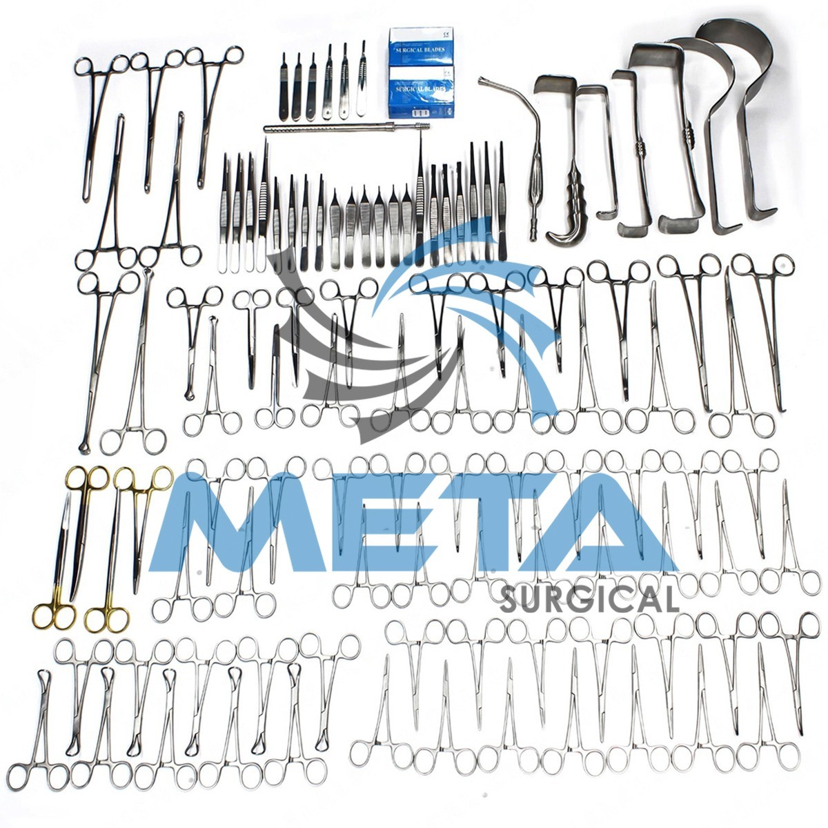 108-Pcs Set Laparotomy Instruments MedicalSurgical Abdominal Surgery